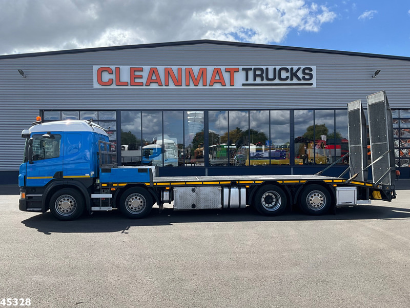 Scania P 410 8x2 Euro 6 Retarder Autotransporter met hydraulische oprijrampen - Autotransporter LKW: das Bild 2 Scania P 410 8x2 Euro 6 Retarder Autotransporter met hydraulische oprijrampen - Autotransporter LKW: das Bild 2