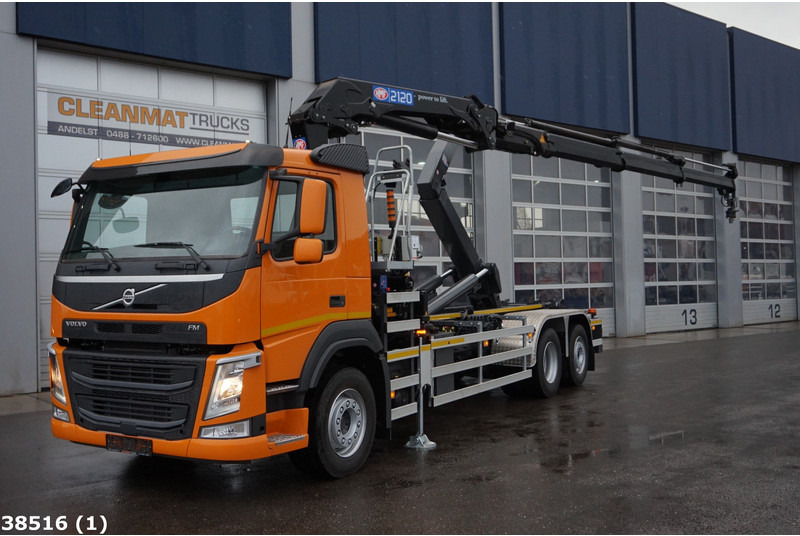Volvo FM 410 HMF 21 Tonmeter laadkraan - Abrollkipper, Autokran: das Bild 1 Volvo FM 410 HMF 21 Tonmeter laadkraan - Abrollkipper, Autokran: das Bild 1
