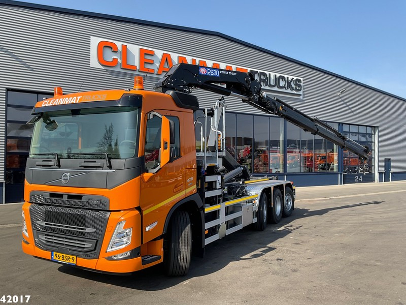 Volvo FM 420 8x2 HMF 28 Tonmeter laadkraan - Abrollkipper, Autokran: das Bild 1 Volvo FM 420 8x2 HMF 28 Tonmeter laadkraan - Abrollkipper, Autokran: das Bild 1