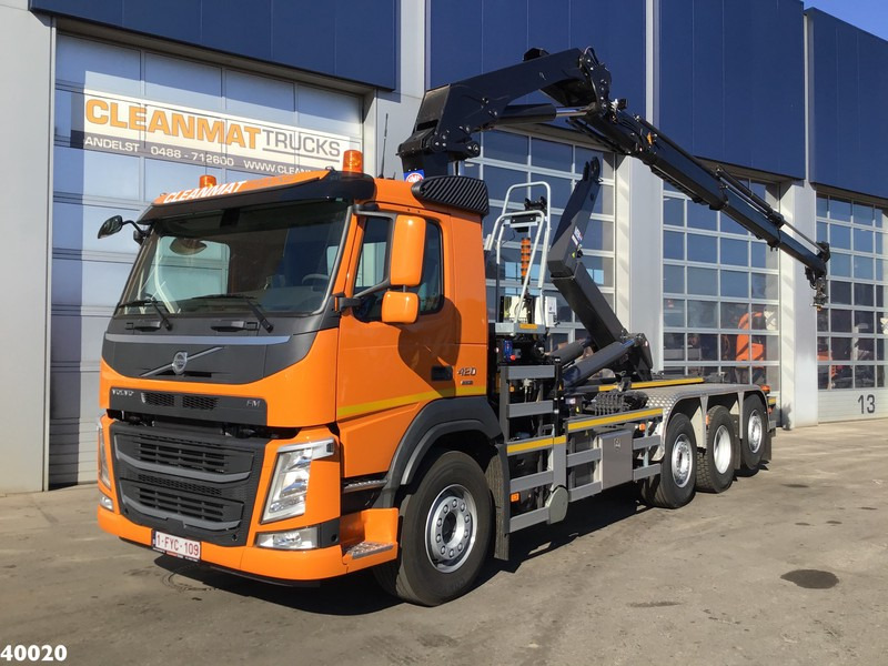Volvo FM 420 8x2 HMF 28 ton/meter laadkraan Welvaarts weighing system - Abrollkipper, Autokran: das Bild 1 Volvo FM 420 8x2 HMF 28 ton/meter laadkraan Welvaarts weighing system - Abrollkipper, Autokran: das Bild 1