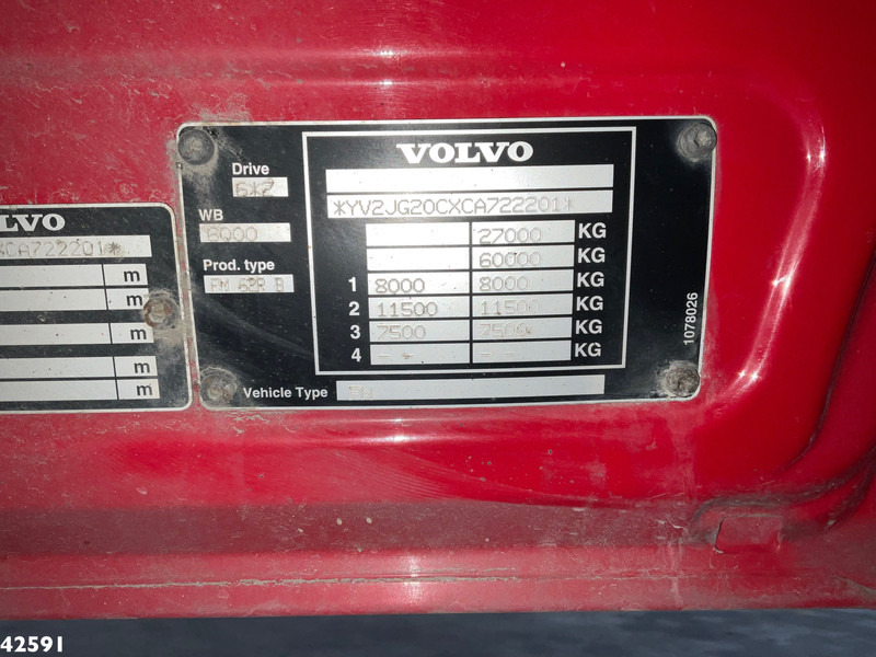 Autokran Volvo FM 540 8x2 Fassi 110 Tonmeter laadkraan: das Bild 18