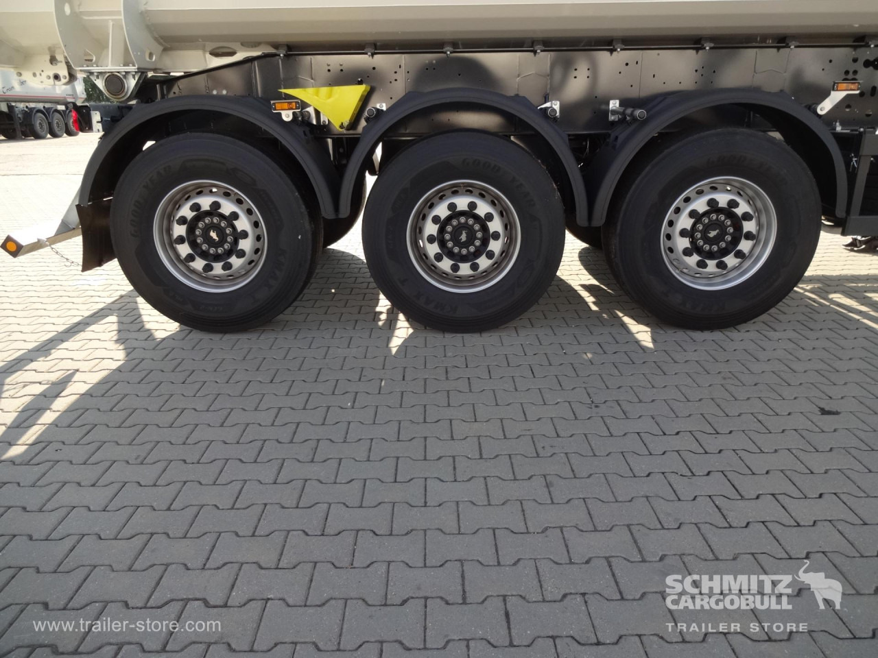 Kipper Auflieger SCHMITZ Tipper Steel half pipe body 27m³: das Bild 8
