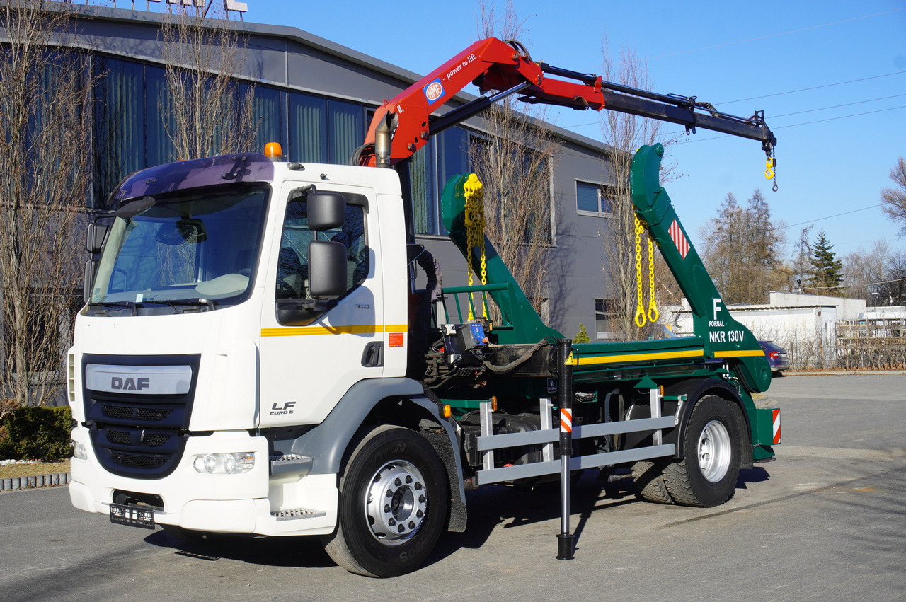 DAF LF 18.310 E6 / Skip loader Fornal NKR 130V / HDS HMF 735 K2 / Manual gearbox - Absetzkipper, Autokran: das Bild 2 DAF LF 18.310 E6 / Skip loader Fornal NKR 130V / HDS HMF 735 K2 / Manual gearbox - Absetzkipper, Autokran: das Bild 2