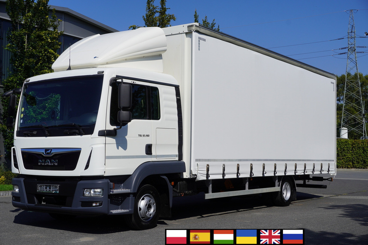 MAN TGL 12.190 / Curtainsider 19 EPAL / Sleeper cab - Plane LKW: das Bild 1 MAN TGL 12.190 / Curtainsider 19 EPAL / Sleeper cab - Plane LKW: das Bild 1