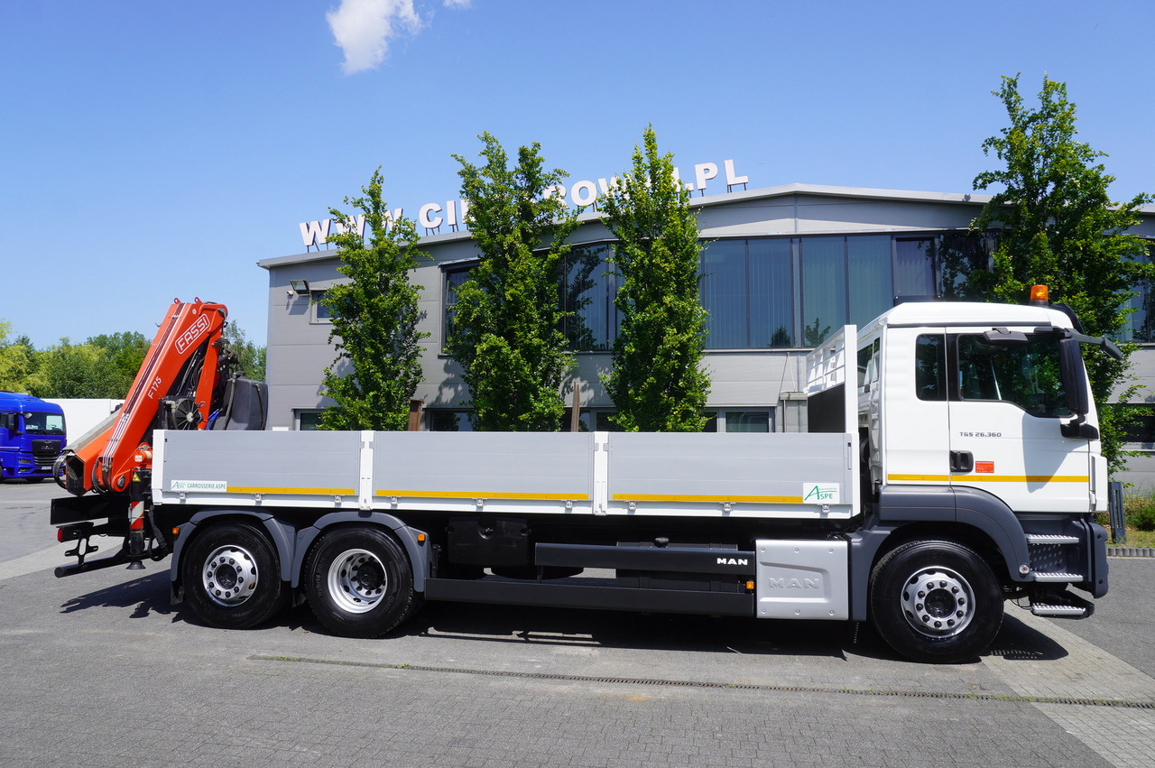 MAN TGS 26.360 Flatbed / Fassi F175 7.7 T / steered 3rd axle - Autokran: das Bild 3 MAN TGS 26.360 Flatbed / Fassi F175 7.7 T / steered 3rd axle - Autokran: das Bild 3