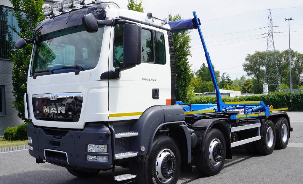 MAN TGS 35.400 8×4 HYVA LIFT 32.56 SE hooklift - Abrollkipper: das Bild 4 MAN TGS 35.400 8×4 HYVA LIFT 32.56 SE hooklift - Abrollkipper: das Bild 4