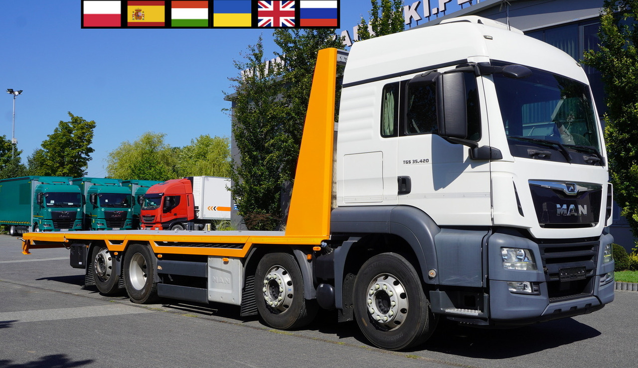MAN TGS 35.420 8×2 / New tow truck / 3 steered axles / 20 T cap. / Sleeper cab - Autotransporter LKW: das Bild 1 MAN TGS 35.420 8×2 / New tow truck / 3 steered axles / 20 T cap. / Sleeper cab - Autotransporter LKW: das Bild 1