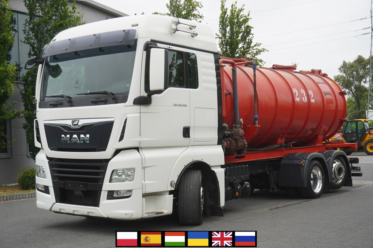 MAN TGX 26.500 / NEW Stal Septic barrel 13000 l / steering 3rd axle - Güllefass: das Bild 1 MAN TGX 26.500 / NEW Stal Septic barrel 13000 l / steering 3rd axle - Güllefass: das Bild 1