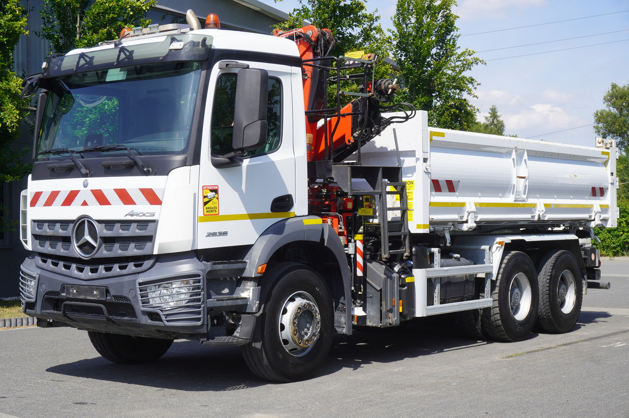MERCEDES-BENZ AROCS 2636 / Fassi F155A.0.22 crane 6t / 120 tho. km / 3-sided dump truck / 2 x Bordmatic - Pritsche LKW, Autokran: das Bild 3 MERCEDES-BENZ AROCS 2636 / Fassi F155A.0.22 crane 6t / 120 tho. km / 3-sided dump truck / 2 x Bordmatic - Pritsche LKW, Autokran: das Bild 3