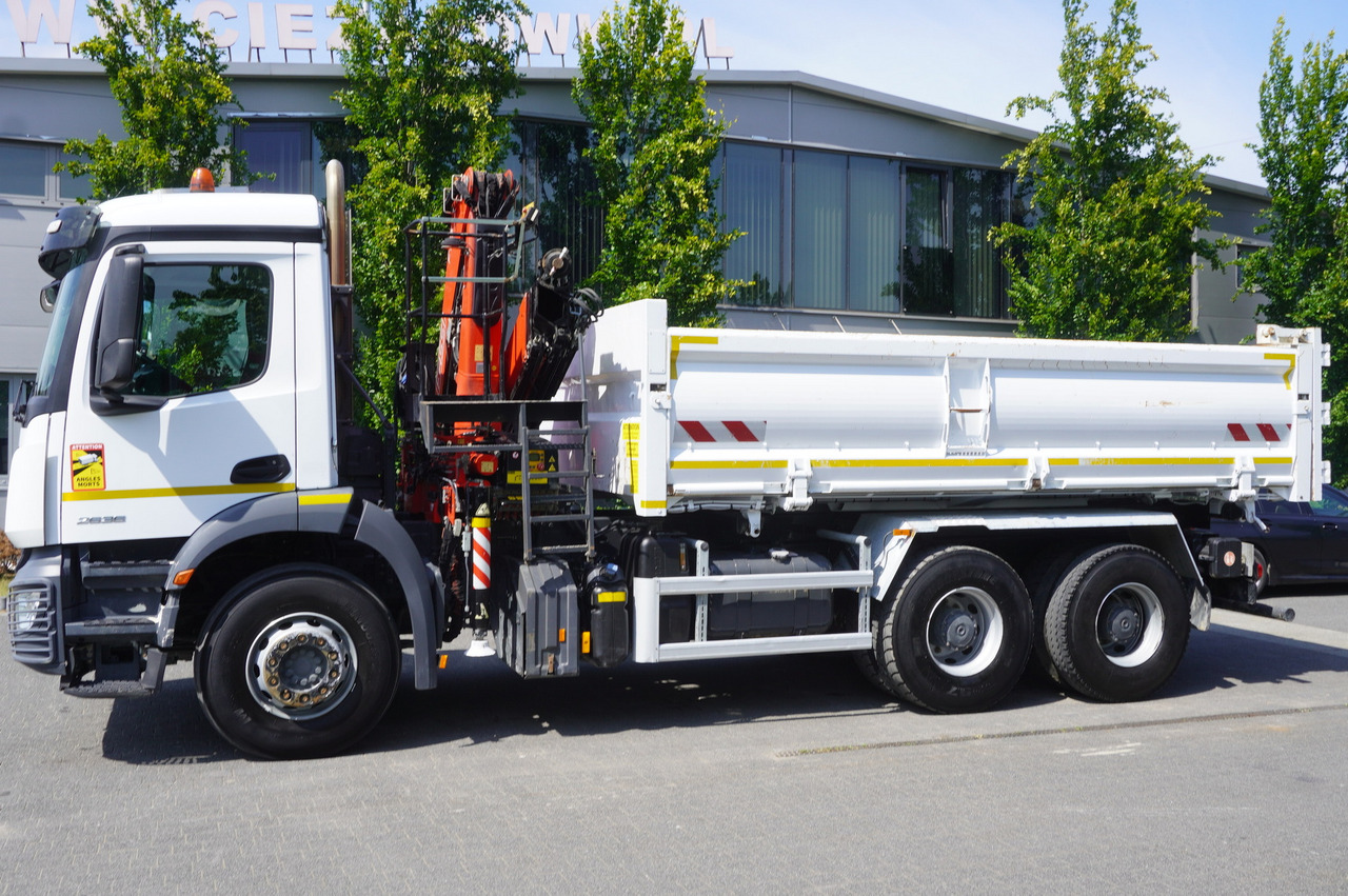 MERCEDES-BENZ AROCS 2636 / Fassi F155A.0.22 crane 6t / 120 tho. km / 3-sided dump truck / 2 x Bordmatic - Pritsche LKW, Autokran: das Bild 4 MERCEDES-BENZ AROCS 2636 / Fassi F155A.0.22 crane 6t / 120 tho. km / 3-sided dump truck / 2 x Bordmatic - Pritsche LKW, Autokran: das Bild 4