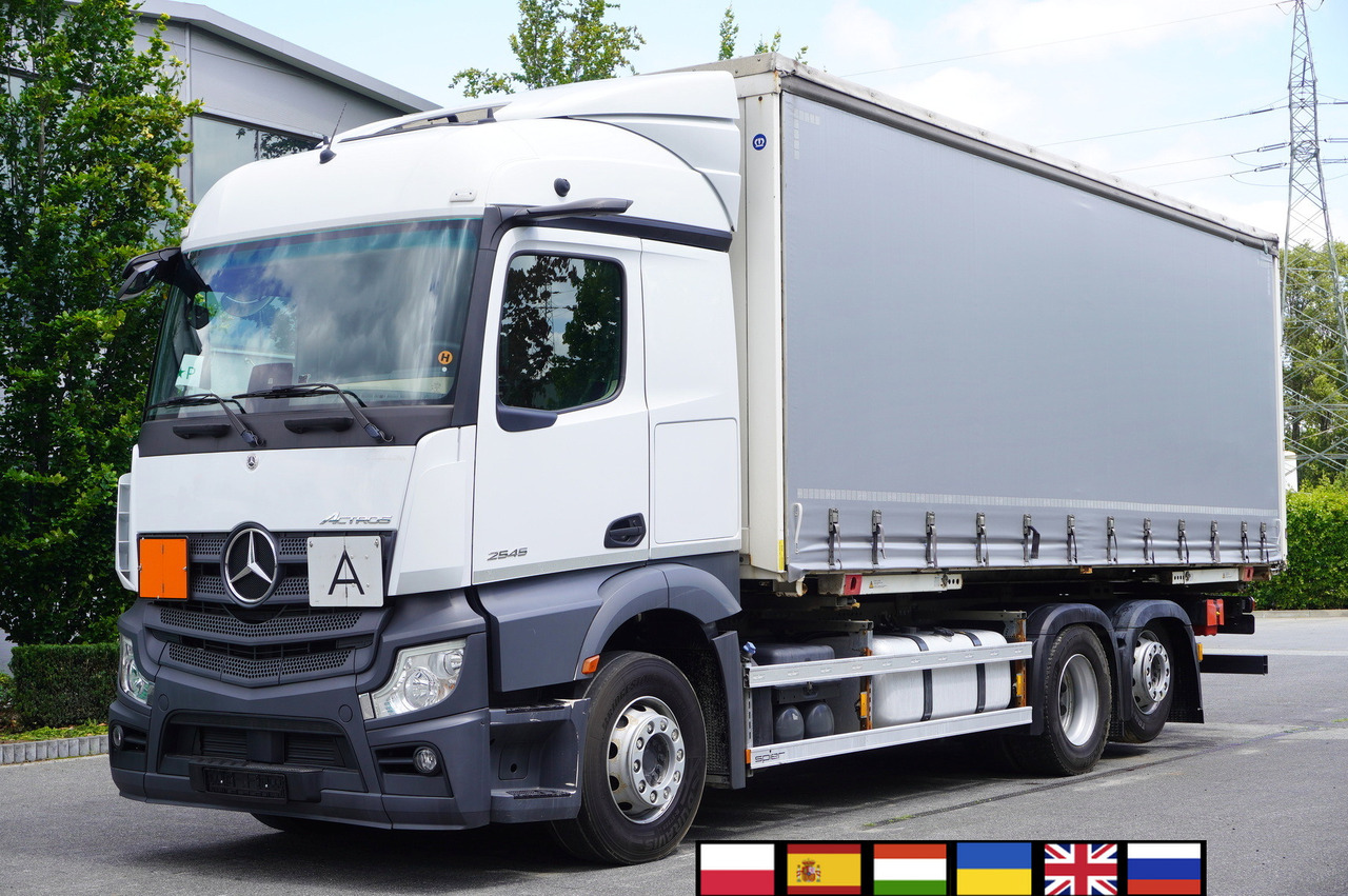 Plane LKW MERCEDES-BENZ Actros 2545 6×2 MP5 / ADR AT / Curtainsider 18 EPAL: das Bild 1
