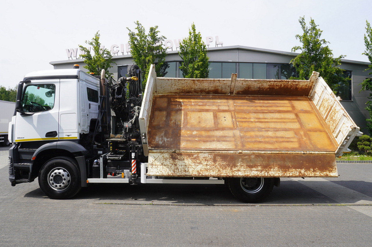 Pritsche LKW, Autokran MERCEDES-BENZ Arocs 1833 / 87,000 km!!! / Hds HIAB X-DUO 128 B-2 / three-sided tipper: das Bild 14