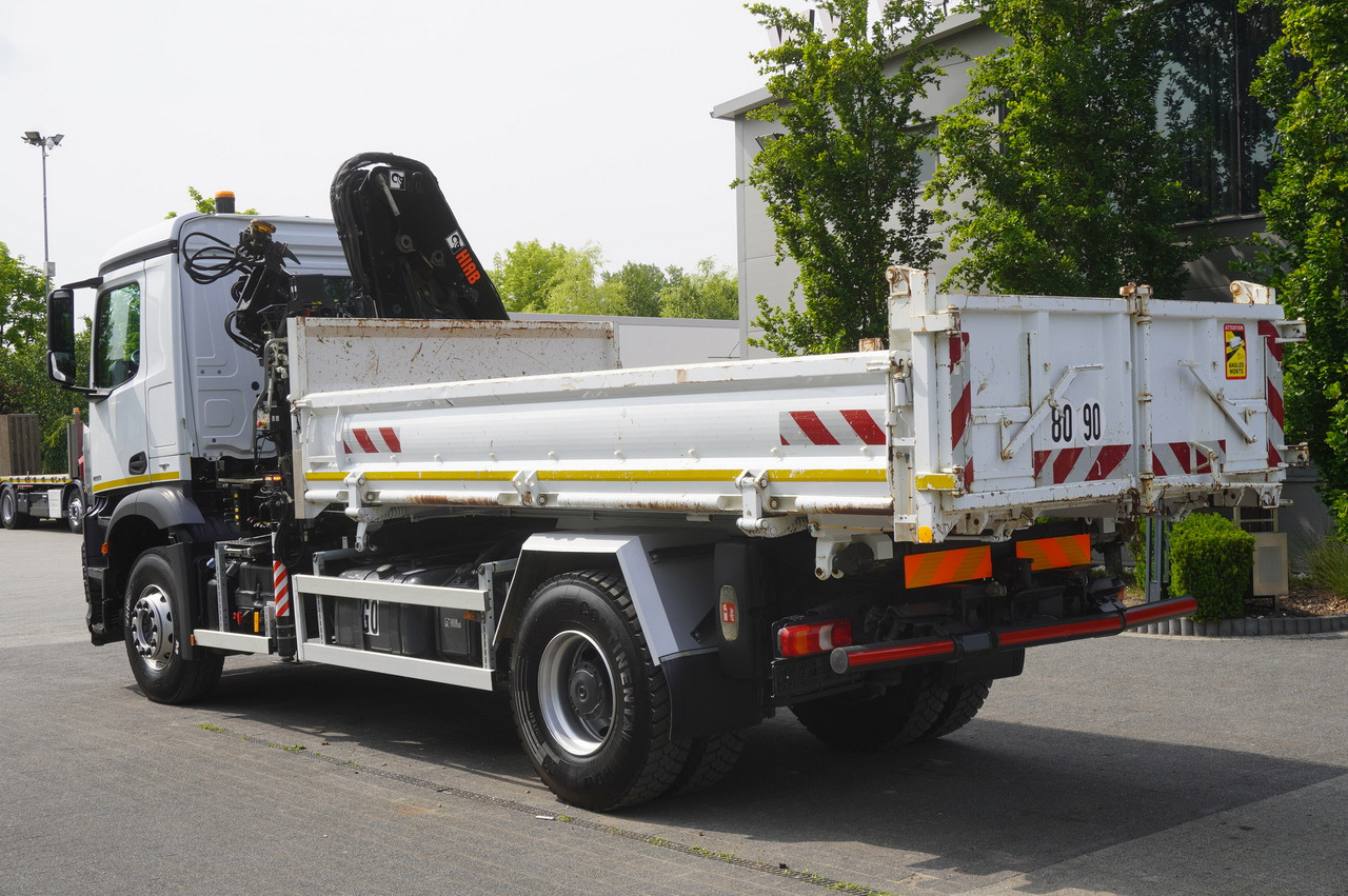 Pritsche LKW, Autokran MERCEDES-BENZ Arocs 1833 / 87,000 km!!! / Hds HIAB X-DUO 128 B-2 / three-sided tipper: das Bild 6
