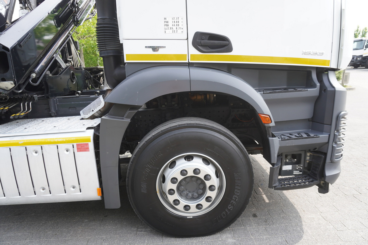 Pritsche LKW, Autokran MERCEDES-BENZ Arocs 1833 / 87,000 km!!! / Hds HIAB X-DUO 128 B-2 / three-sided tipper: das Bild 21