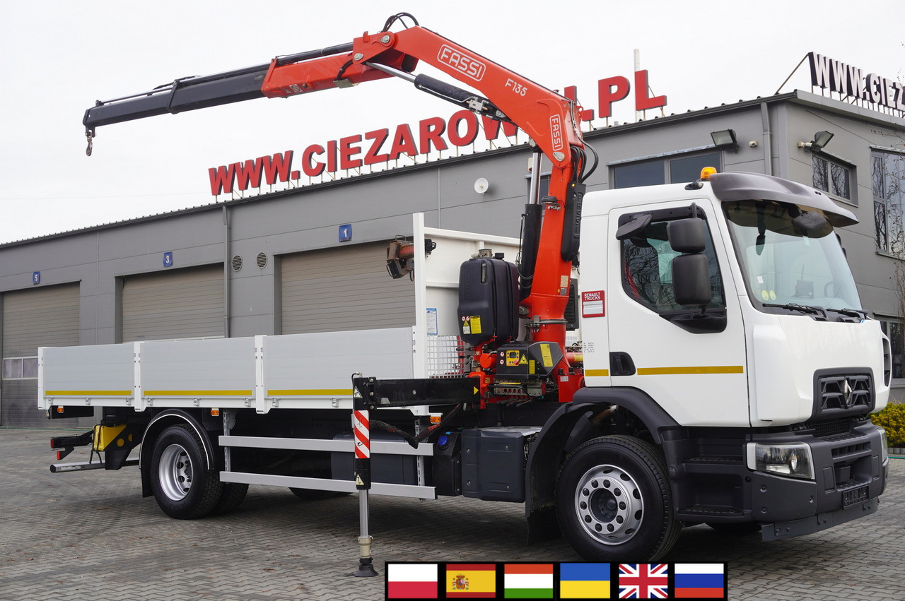 RENAULT C280 DTI 8 / FASSI crane 5.6 T / range 8 m / Flatbed 15 EPAL - Autokran: das Bild 1 RENAULT C280 DTI 8 / FASSI crane 5.6 T / range 8 m / Flatbed 15 EPAL - Autokran: das Bild 1