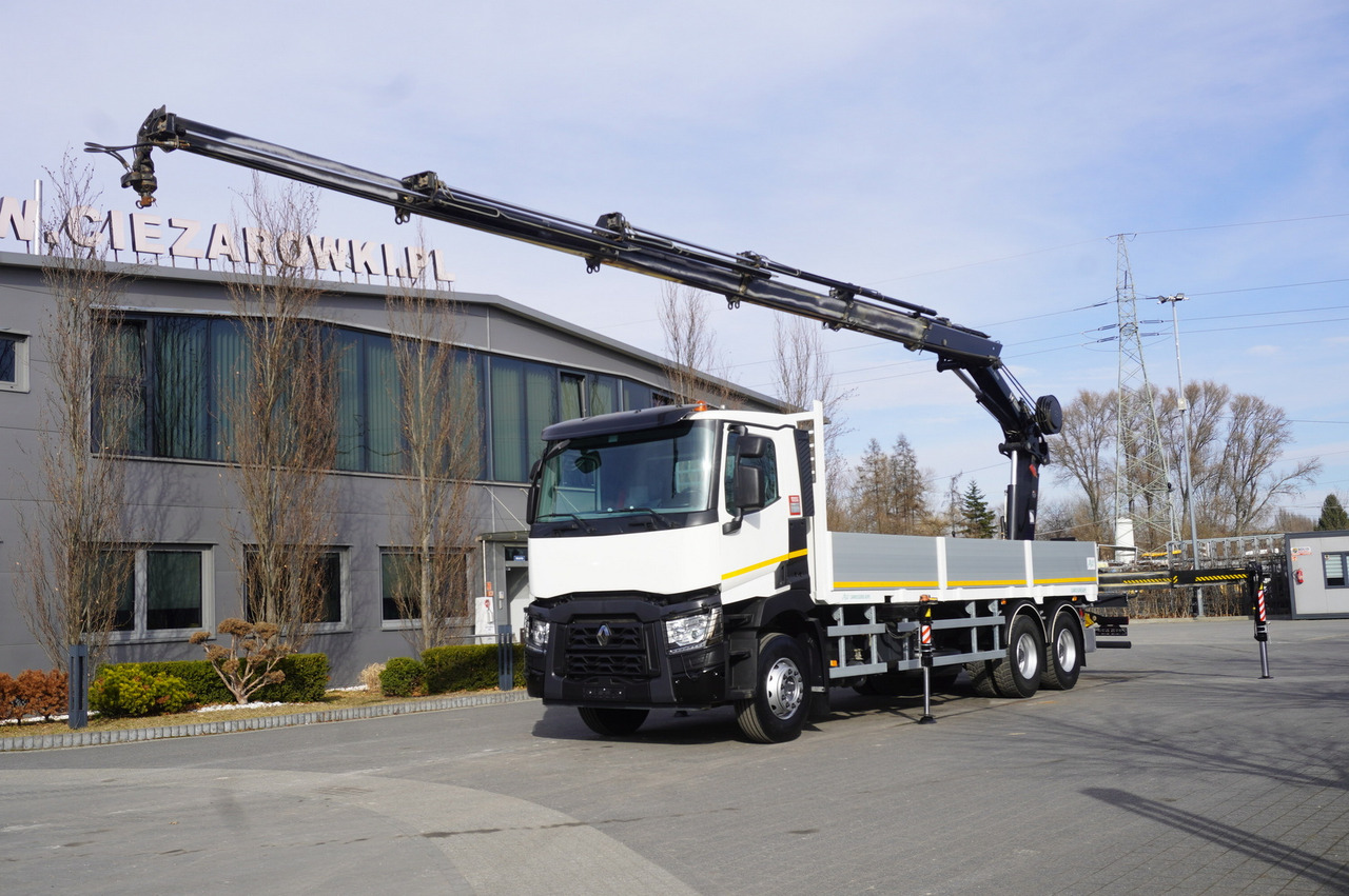 RENAULT C430 / HIAB 244 EP-5 HIDUO crane 8400 kg 15 m / Platform with stanchions - Autokran: das Bild 1 RENAULT C430 / HIAB 244 EP-5 HIDUO crane 8400 kg 15 m / Platform with stanchions - Autokran: das Bild 1