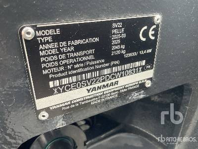 YANMAR SV22 (Unused) - Minibagger: das Bild 5 YANMAR SV22 (Unused) - Minibagger: das Bild 5