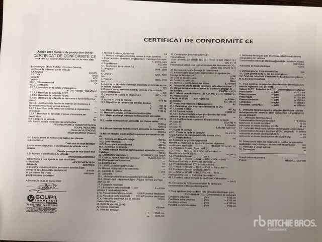 2020 Goupil G4M Electric Utility Vehicle - Kommunal-/ Sonderfahrzeug: das Bild 2 2020 Goupil G4M Electric Utility Vehicle - Kommunal-/ Sonderfahrzeug: das Bild 2
