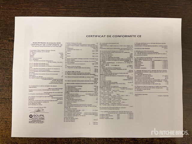 2020 Goupil G4M Electric Utility Vehicle - Kommunal-/ Sonderfahrzeug: das Bild 2 2020 Goupil G4M Electric Utility Vehicle - Kommunal-/ Sonderfahrzeug: das Bild 2