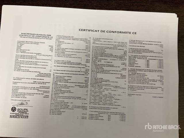 2020 Goupil G5E 4x2 Electric Utility Vehicle - Kommunal-/ Sonderfahrzeug: das Bild 2 2020 Goupil G5E 4x2 Electric Utility Vehicle - Kommunal-/ Sonderfahrzeug: das Bild 2
