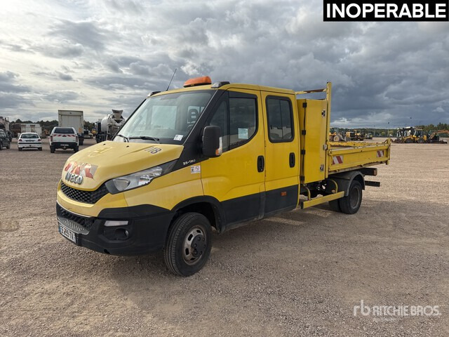 2016 Iveco 35-130 4x2 Camion Benne (Inoperable) S/A Dump Truck - Kipper Transporter, Transporter mit Doppelkabine: das Bild 2 2016 Iveco 35-130 4x2 Camion Benne (Inoperable) S/A Dump Truck - Kipper Transporter, Transporter mit Doppelkabine: das Bild 2