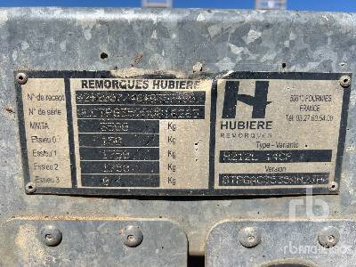 HUBIERE H212L 14CF T/A Remorque 2 Essieux - Baumaschinenanhänger: das Bild 1 HUBIERE H212L 14CF T/A Remorque 2 Essieux - Baumaschinenanhänger: das Bild 1