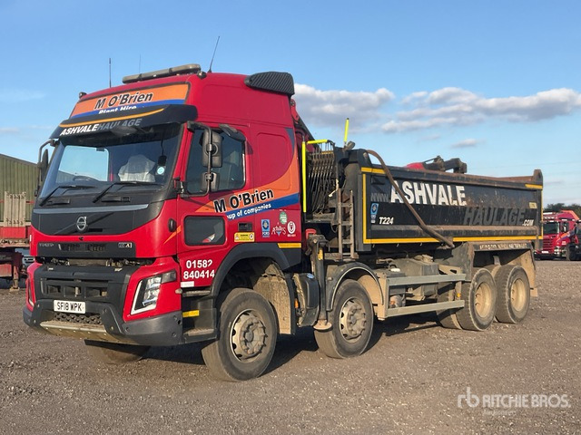 2018 Volvo FMX 8x4 Twin-Steer Sleeper Dump Truck with Crane - Kipper: das Bild 4 2018 Volvo FMX 8x4 Twin-Steer Sleeper Dump Truck with Crane - Kipper: das Bild 4