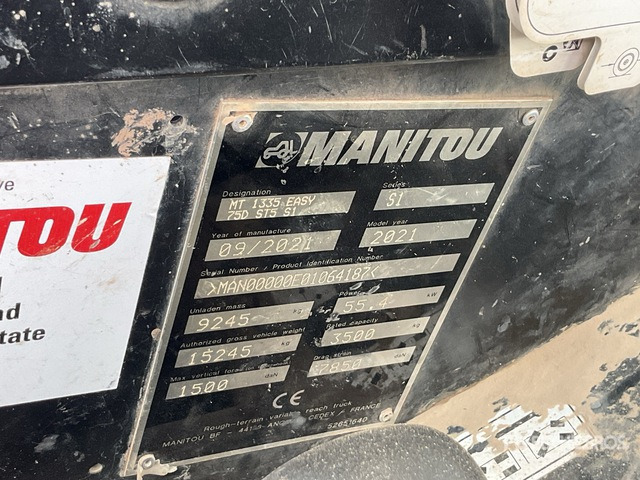2021 Manitou MT1335 Telehandler - Teleskoplader: das Bild 2 2021 Manitou MT1335 Telehandler - Teleskoplader: das Bild 2