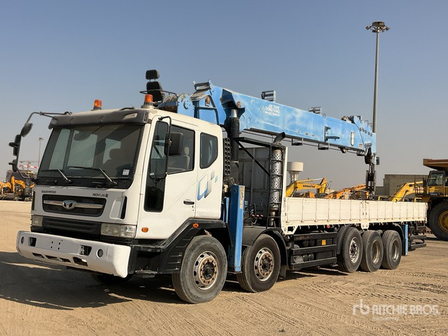 2015 Tata Daewoo Novus SE 2015 Dong Yang SS7506S 20 ton S ... Flatbed Truck with Crane - Pritsche LKW, Autokran: das Bild 1 2015 Tata Daewoo Novus SE 2015 Dong Yang SS7506S 20 ton S ... Flatbed Truck with Crane - Pritsche LKW, Autokran: das Bild 1