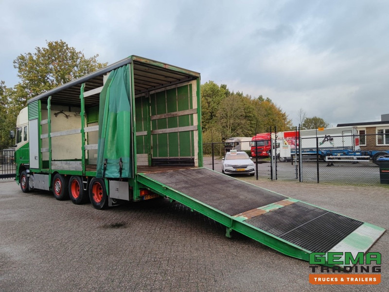 DAF FAK XF95.430 8x2 SuperSpaceCab Euro3 - CurtainSider 7.31m + Ramp 16T - MachineTransporter - 6 Persons (V558) - Autotransporter LKW: das Bild 2 DAF FAK XF95.430 8x2 SuperSpaceCab Euro3 - CurtainSider 7.31m + Ramp 16T - MachineTransporter - 6 Persons (V558) - Autotransporter LKW: das Bild 2