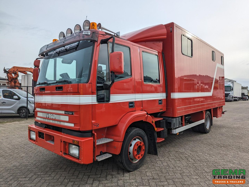 Iveco Tector ML120E24D 4x2 Euro3 DubbelCabine - Paardenwagen 3-Paards - Kleedruimte - Hydraulische klep- TOP! - Pferdetransporter: das Bild 2 Iveco Tector ML120E24D 4x2 Euro3 DubbelCabine - Paardenwagen 3-Paards - Kleedruimte - Hydraulische klep- TOP! - Pferdetransporter: das Bild 2