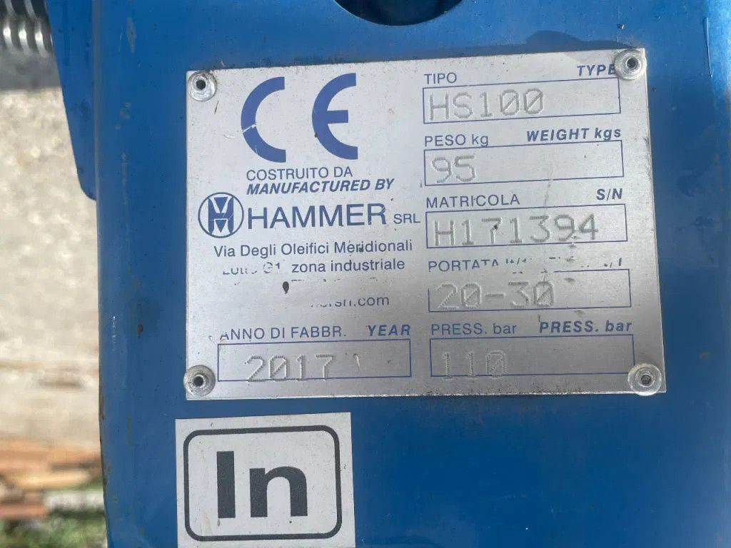 Overige Hammer HS100 Hydraulic Breaker Skid stee HAMMER Overige HS100 Hydraulic Breaker Skid stee - Hydraulikhammer für Baumaschine: das Bild 5 Overige Hammer HS100 Hydraulic Breaker Skid stee HAMMER Overige HS100 Hydraulic Breaker Skid stee - Hydraulikhammer für Baumaschine: das Bild 5