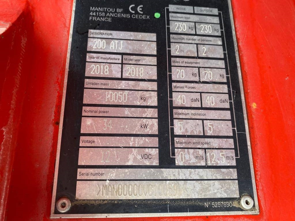 Gelenkarmbühne Manitou 200 ATJ: das Bild 10