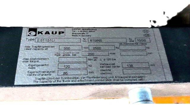 Kaup Integral sideshift 1080 mm - Anbauteil: das Bild 3 Kaup Integral sideshift 1080 mm - Anbauteil: das Bild 3