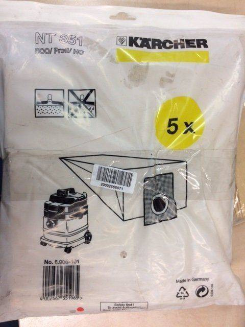 2XFilter bag Set 5X Kärcher Type 6.906-101.0 - Ersatzteile für Reinigungsmaschine: das Bild 2 2XFilter bag Set 5X Kärcher Type 6.906-101.0 - Ersatzteile für Reinigungsmaschine: das Bild 2