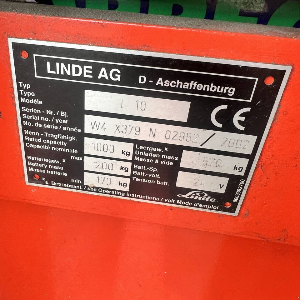 Leasing für  Linde L10 (379) Linde L10 (379): das Bild 13
