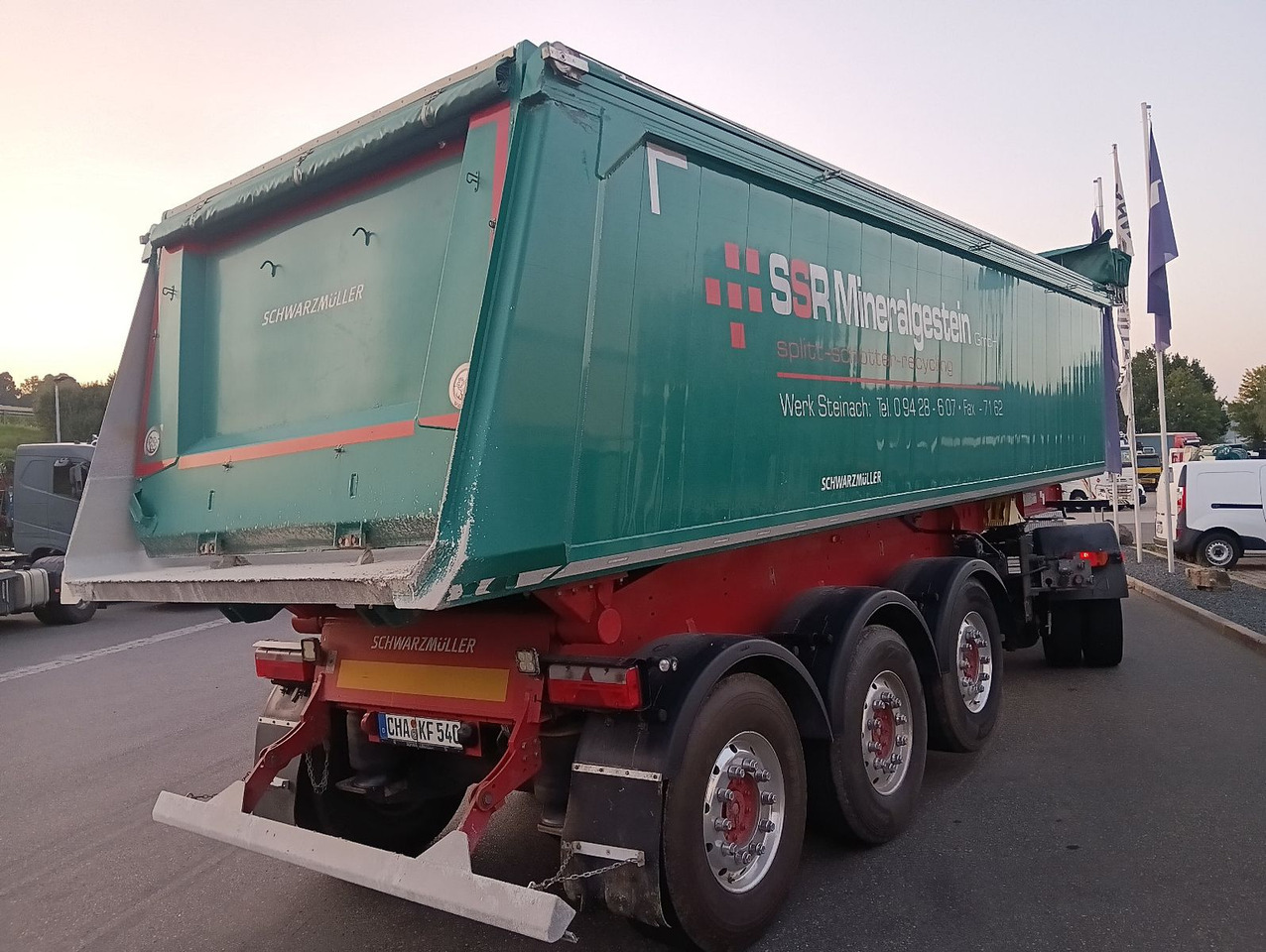 Schwarzmüller 3-A Alumulde ALCOA 27m3 SAF Lift 5,4t el.Verdeck - Kipper Auflieger: das Bild 2 Schwarzmüller 3-A Alumulde ALCOA 27m3 SAF Lift 5,4t el.Verdeck - Kipper Auflieger: das Bild 2