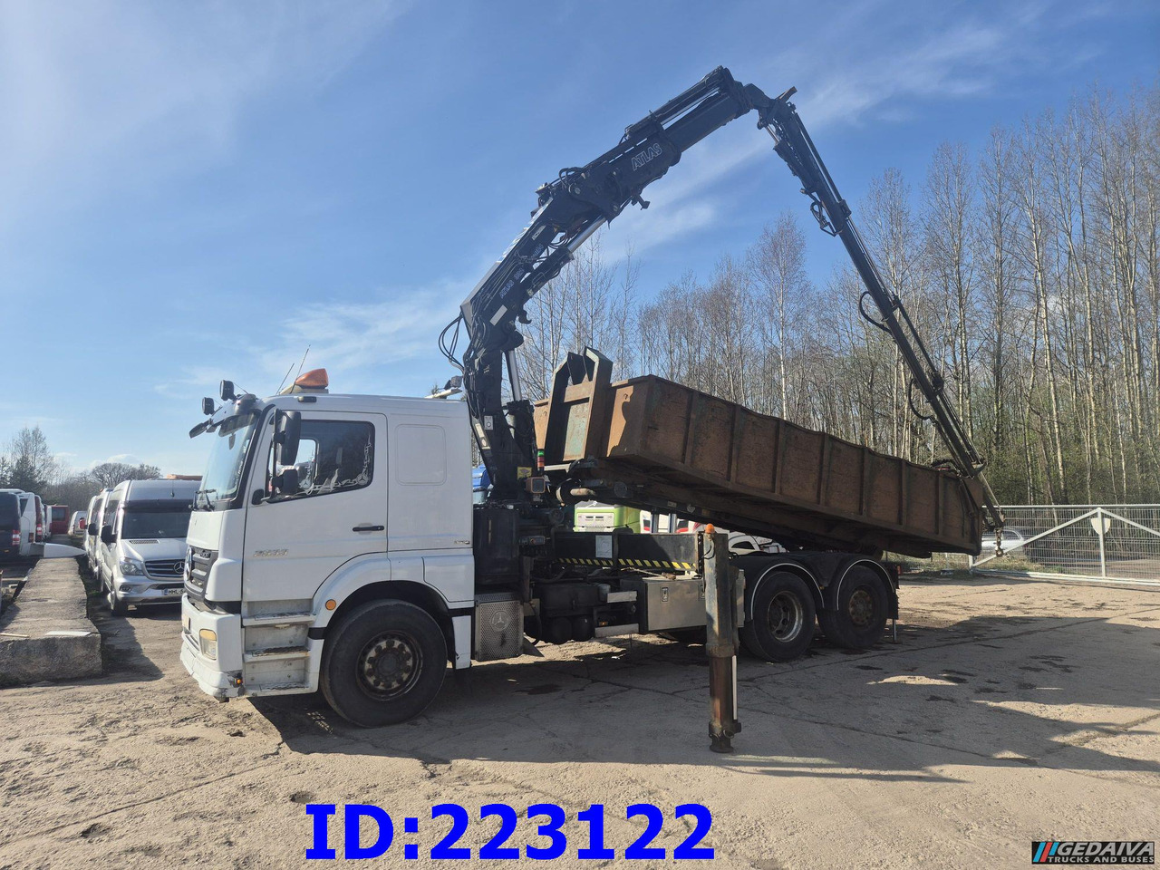 MERCEDES-BENZ Axor 2533 6x2 + Atlas 332.3E Crane - Kipper: das Bild 1 MERCEDES-BENZ Axor 2533 6x2 + Atlas 332.3E Crane - Kipper: das Bild 1