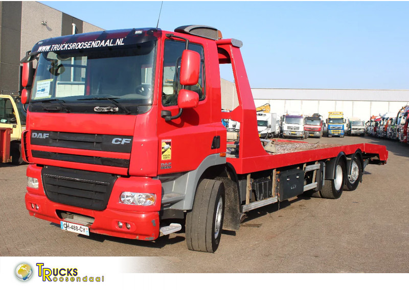 DAF CF 85.410 + EURO 5 + EXTENDABLE PLATFORM HYDROLIC + 6X2 + 3X IN STOCK / WINCH - Autotransporter LKW: das Bild 1 DAF CF 85.410 + EURO 5 + EXTENDABLE PLATFORM HYDROLIC + 6X2 + 3X IN STOCK / WINCH - Autotransporter LKW: das Bild 1