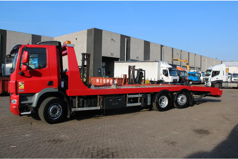 DAF CF 85.410 + EURO 5 + EXTENDABLE PLATFORM HYDROLIC + 6X2 + 3X IN STOCK / WINCH - Autotransporter LKW: das Bild 2 DAF CF 85.410 + EURO 5 + EXTENDABLE PLATFORM HYDROLIC + 6X2 + 3X IN STOCK / WINCH - Autotransporter LKW: das Bild 2