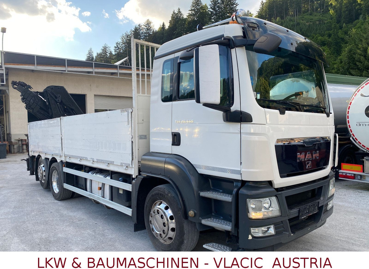MAN 26.440 mit Kran HIAB 166 5XHydraulikauschub - Pritsche LKW, Autokran: das Bild 2 MAN 26.440 mit Kran HIAB 166 5XHydraulikauschub - Pritsche LKW, Autokran: das Bild 2