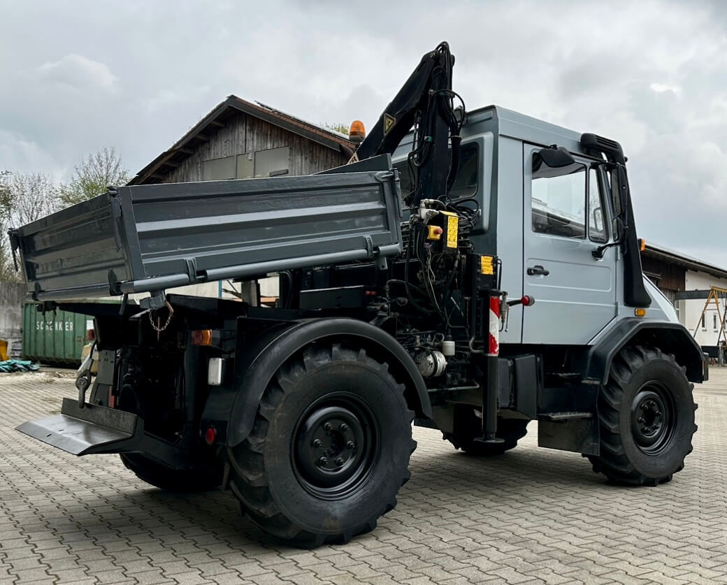 Kipper Unimog 130 - U130 418 74426 mit Kran und Winde Mer: das Bild 7