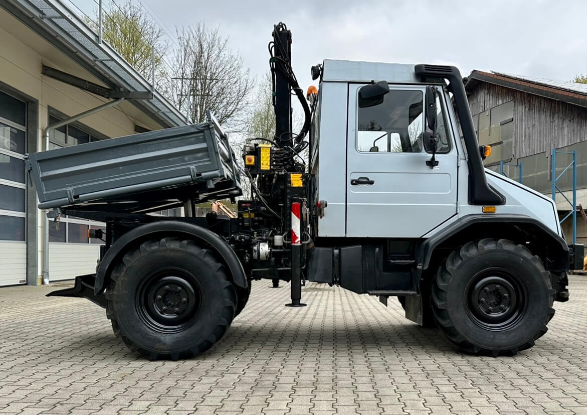 Kipper Unimog 130 - U130 418 74426 mit Kran und Winde Mer: das Bild 8