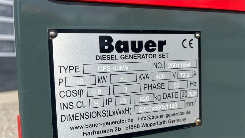 Bauer GFS-40 ATS, 40 kW/50 kVA - Stromgenerator: das Bild 3 Bauer GFS-40 ATS, 40 kW/50 kVA - Stromgenerator: das Bild 3