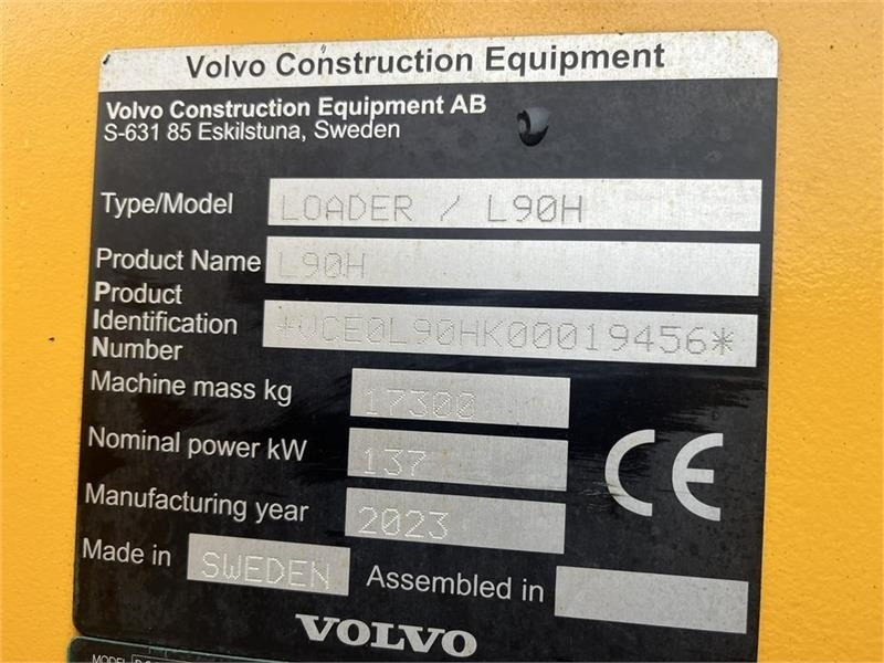 Volvo L90H Dansk-maskine, med alt udstyr på. CDC, BSS, - Radlader: das Bild 2 Volvo L90H Dansk-maskine, med alt udstyr på. CDC, BSS, - Radlader: das Bild 2