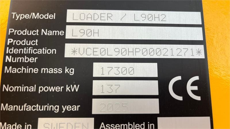 Volvo L90H H2 AGRICULTURE Dansk-maskine, Co-Pilot, LANG- - Radlader: das Bild 2 Volvo L90H H2 AGRICULTURE Dansk-maskine, Co-Pilot, LANG- - Radlader: das Bild 2