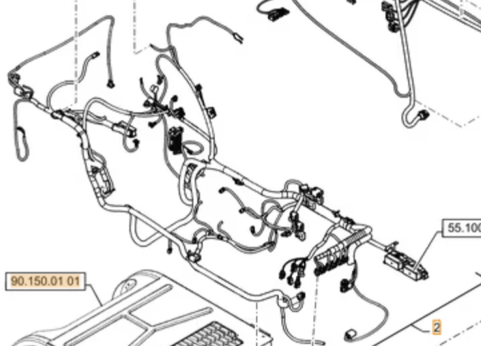 Case 47377806 - 47357795 - Kabel/ Kabelbaum für Baumaschine: das Bild 1 Case 47377806 - 47357795 - Kabel/ Kabelbaum für Baumaschine: das Bild 1
