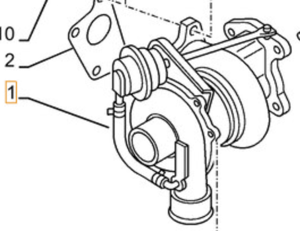 Case 47489786R - Turbolader für Baumaschine: das Bild 1 Case 47489786R - Turbolader für Baumaschine: das Bild 1