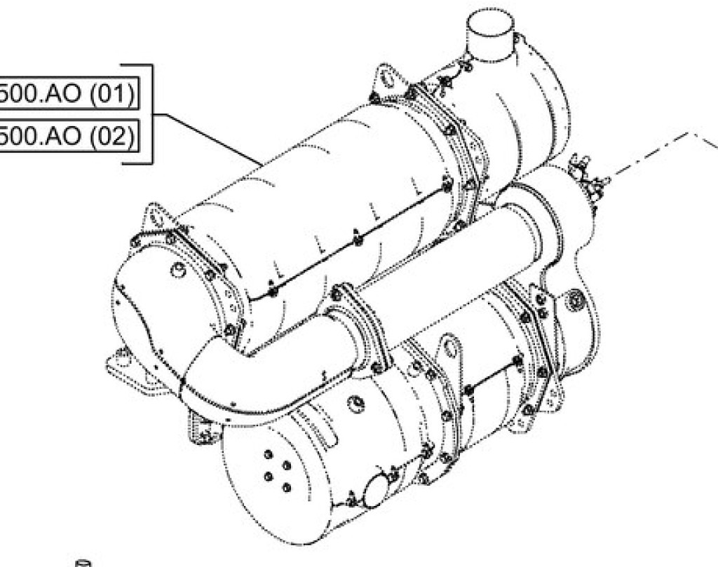 Case 48108098 - KBH16600 - Schalldämpfer für Baumaschine: das Bild 1 Case 48108098 - KBH16600 - Schalldämpfer für Baumaschine: das Bild 1