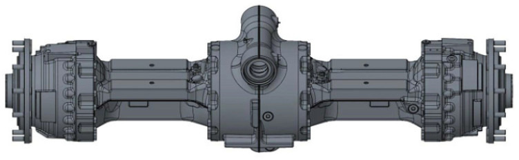 Case 51506527 - 47893508 - Hinterachse für Baumaschine: das Bild 1 Case 51506527 - 47893508 - Hinterachse für Baumaschine: das Bild 1